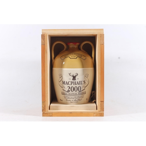 1442 - MACPHAILS 2000 Millennium vatted malt Scotch whisky, 'a vatting of rare single malt whiskies the com... 