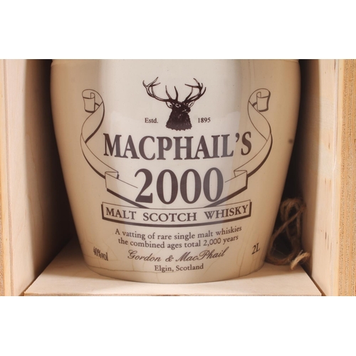 1442 - MACPHAILS 2000 Millennium vatted malt Scotch whisky, 'a vatting of rare single malt whiskies the com... 