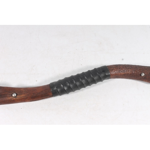 1831 - Indian Rajput haladie double bladed weapon, 69cm long.