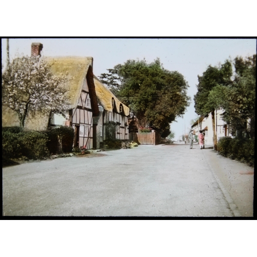 1485 - Magic Lantern Photographic slide collection, mainly hand coloured topographical views of 1930s to 19... 