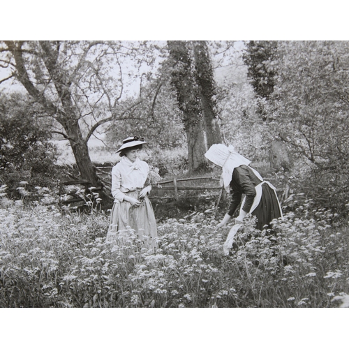 1487 - Magic Lantern Photographic slide collection, including idyllic woodland maiden scenes by Graystone B... 