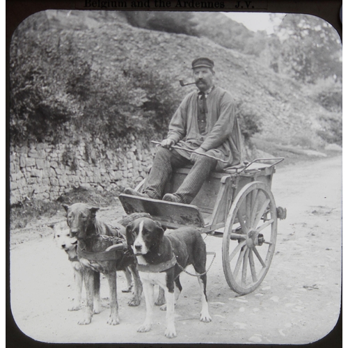 1488 - Magic Lantern Photographic slide collection, mainly of European topographicals and local people, inc... 