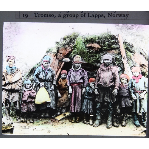 1488 - Magic Lantern Photographic slide collection, mainly of European topographicals and local people, inc... 