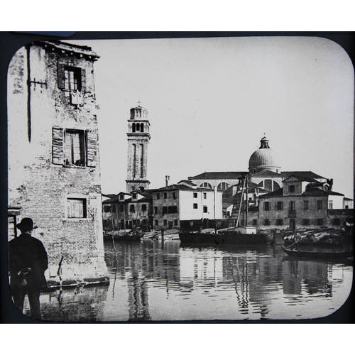 1490 - Magic Lantern Photographic slide collection, all of Italy and its regions incl. Rome, Venice, Floren... 