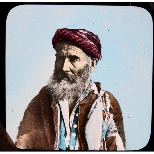 1491 - Magic Lantern Photographic slide collection, incl. approx 56 slides of Egypt topographical and peopl... 