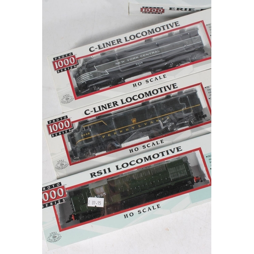 1015 - HO gauge model railway, six Proto 1000 Series locomotives to include 23986 New York City 5008, 23988... 