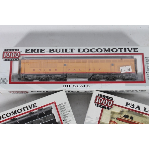 1015 - HO gauge model railway, six Proto 1000 Series locomotives to include 23986 New York City 5008, 23988... 