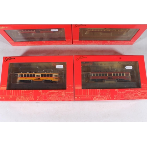 1025 - HO gauge model railways, Spectrum by Bachmann, seven Peter Witt Street Car Full Interior & Light... 