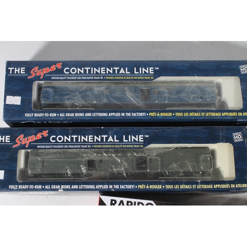 1047 - HO gauge model railways, Rapido Super Continental Line 105009 Dayniter Coach CN Rail 5703; 105011 Da... 