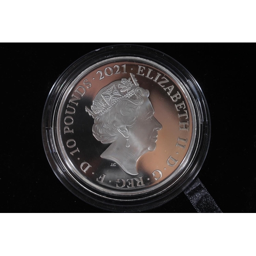 1694 - The Royal Mint UNITED KINGDOM Queen Elizabeth II (1952-2022) 'Gothic Crown Quartered Arms' 10oz silv... 