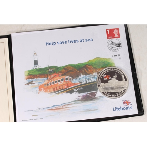 1696 - ALDERNEY Queen Elizabeth II (1952-2022) 'The Official 2021 Royal National Lifeboat Institution Silve... 