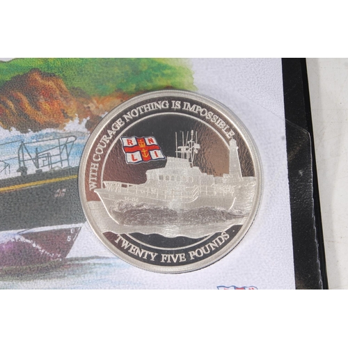 1696 - ALDERNEY Queen Elizabeth II (1952-2022) 'The Official 2021 Royal National Lifeboat Institution Silve... 