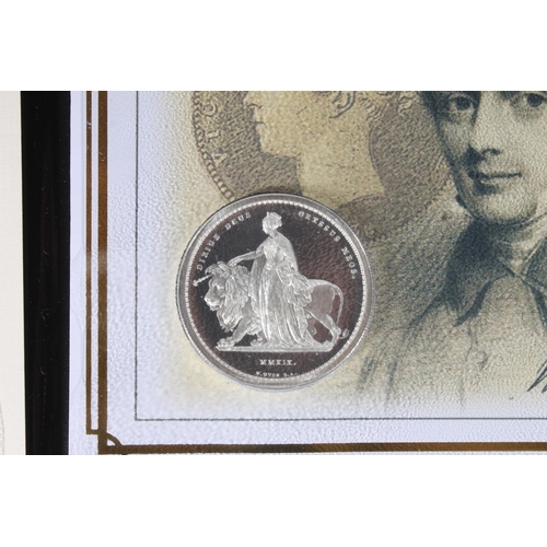 1698 - UNITED KINGDOM Queen Elizabeth II (1952-2022) '2021 Una and the Lion Silver Proof 2oz Coin Cover' wi... 