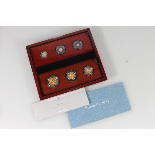 1774 - The Royal Mint UNITED KINGDOM Queen Elizabeth II (1952-2022) Britannia gold proof premium six-coin s... 