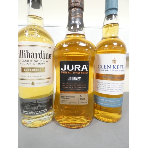 21 - Jura Journey single malt scotch whisky, 70cl, 40% vol, Glen Keith Distillery Edition 70cl 40% vol, a... 