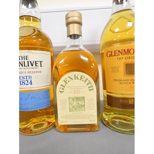 22 - Glen Keith 10 years old Highland single malt scotch whisky, 70cl 43% vol, Glenmorangie 10 years old ... 