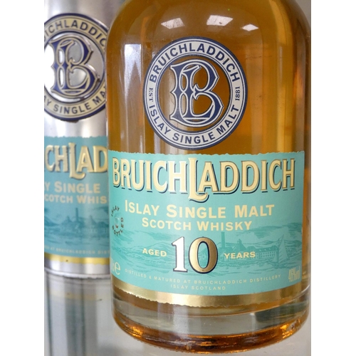 55 - Bruichladdich 10 years old Islay single malt scotch whisky, 70cl, 46% vol, tubed.