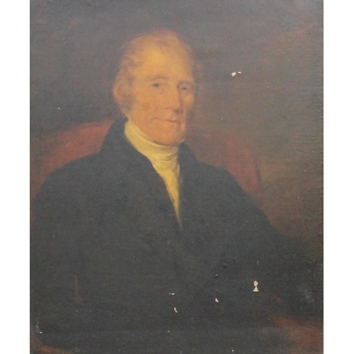 227 - 19TH CENTURY SCHOOL Half length portrait of a gentleman, possibly Robert Gillies Provost of Huntly? ... 