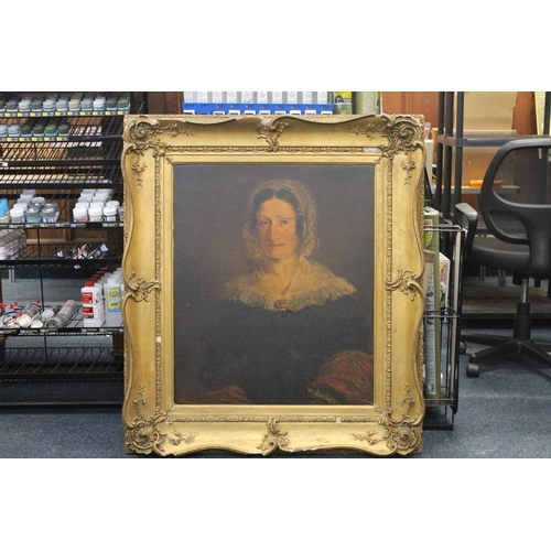 228 - 19TH CENTURY SCHOOL Half length portrait of a lady, possibly Janet Brown (daughter of Reverend Brown... 