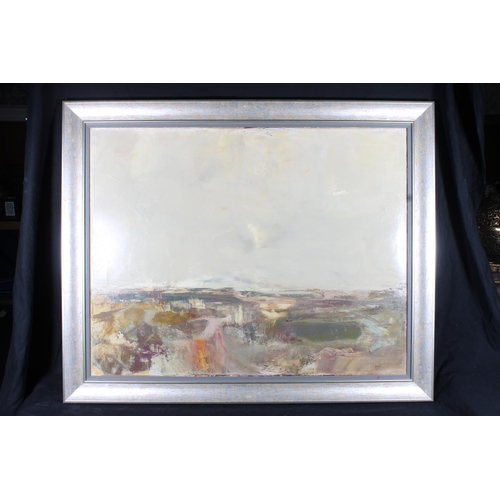 252 - MARDI BARRIE RSW (Scottish 1931-2004) *ARR* Autumn Rain Oil painting on canvas, signed lower right, ... 