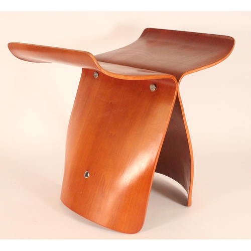 451 - Mid 20th Century Butterfly stool in the manner of Sori Yanagi.