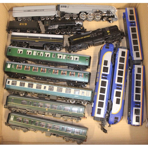 1188 - HO gauge model railways to include Proto 2000 8148 Norfolk and Western locomotive #918 black, Proto ... 