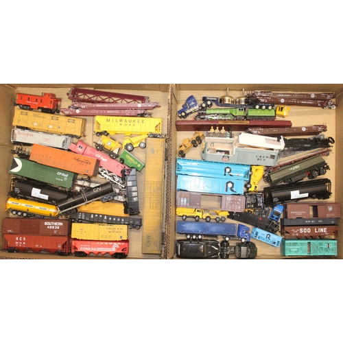 1191 - OO and HO gauge model railways, mostly North American outline items of rolling stock to include Conr... 