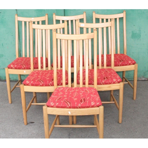 453 - Set of six Ercol Windsor Penn Classic dining chairs, design '1138'.