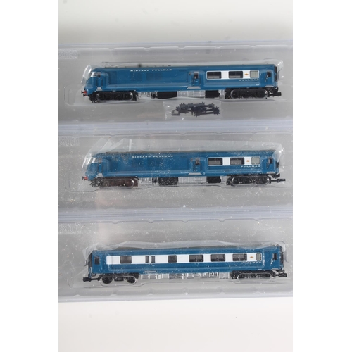 1293 - N gauge model railways, Grafar Graham Farish by Bachmann, 371740 Midland Pullman Six Car Unit Nankin... 