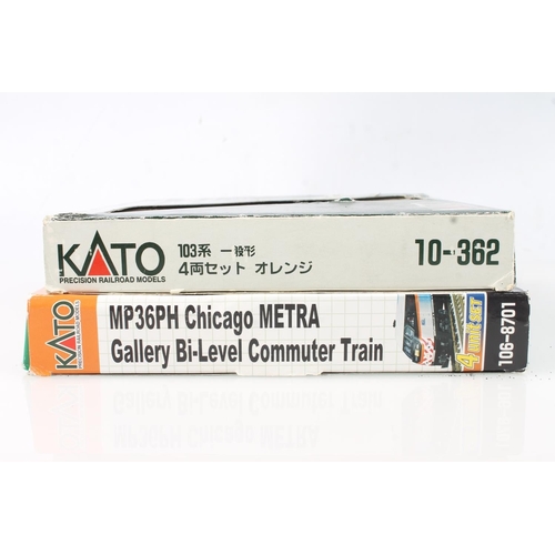 1340 - N gauge model railways, Kato of Japan, Precision Railroad Models 1068701 MP36PH Chicago METRA Galler... 