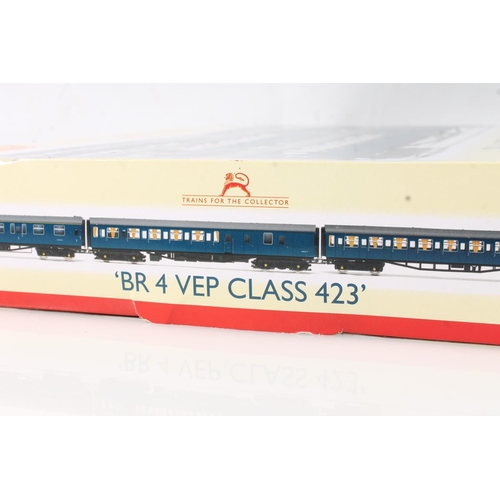 1371 - OO gauge model railways, Hornby R2946 BR 4 VEP Class 423 Train Pack, boxed.