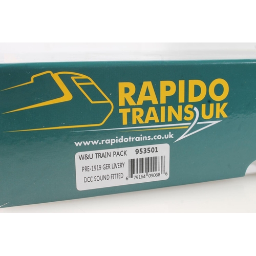 1376 - OO gauge model railways, Rapido Trains UK of Kent, 953501 W&U Wisbech and Upwell Train Pack Pre-... 