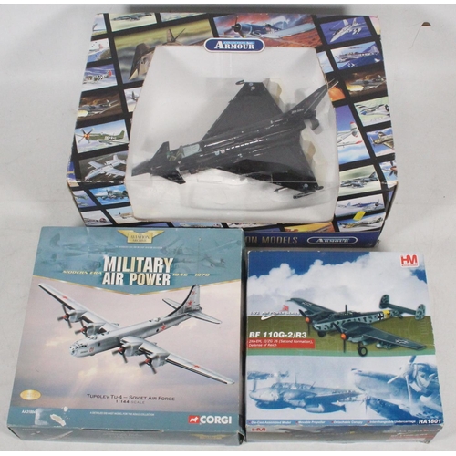 1277 - Franklin Mint Precision Models B11E060 Eurofighter plane from the Armour Collection, Hobby Master 1:... 