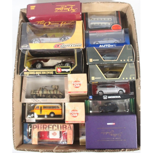 1280 - 1:43 scale and smaller scale model vehicles to include Auto Art 56151 Maybach 57 SWB, Universal Hobb... 