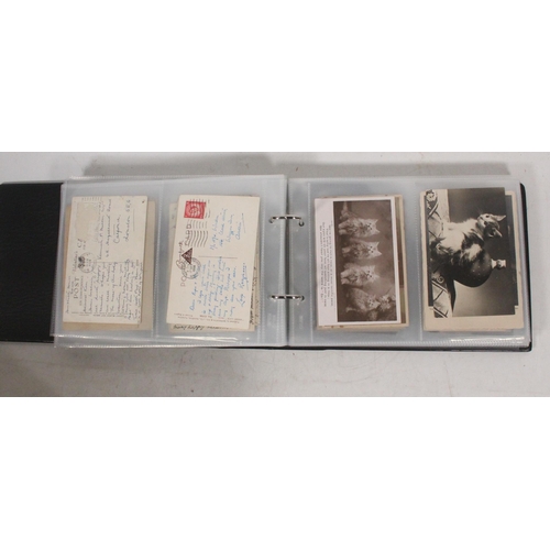 1500 - Postcard collection held in one album and loose comprising around three hundred postcards to include... 