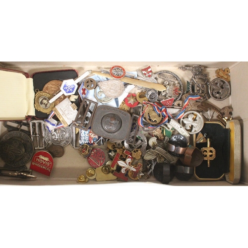 1880 - Large collection of Boy Scouts, Girl Guides and other related badges to include a 800 grade silver a... 