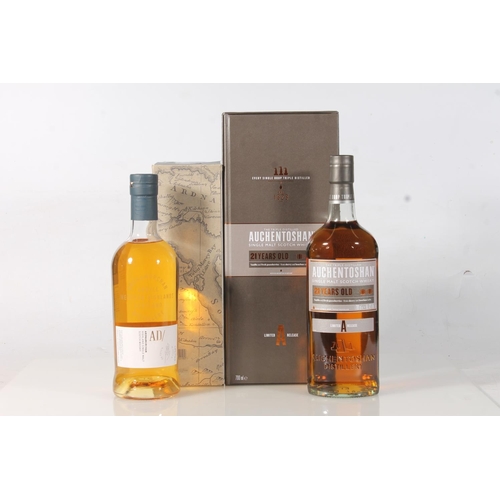 1450 - AUCHENTOSHAN 21 year old single malt Scotch whisky, 70cl 43% abv. boxed and ARDNAMURCHAN ADCB042202 ... 