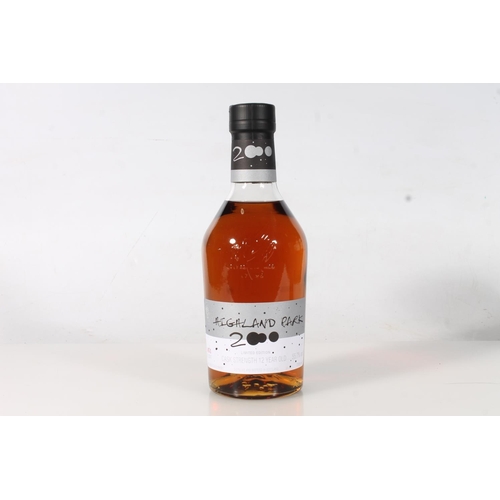 1453 - HIGHLAND PARK 12 year old single malt Scotch whisky, millennium bottling with '2000' label, cask str... 