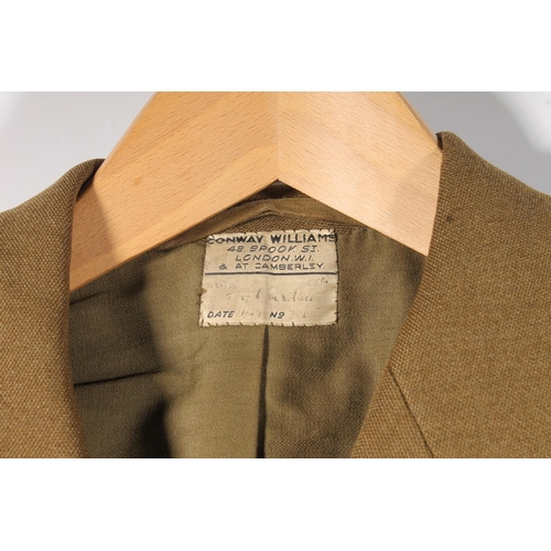 1841 - British Army uniform, five khaki green jackets to include:

Jacket with William Anderson and Son Ltd... 