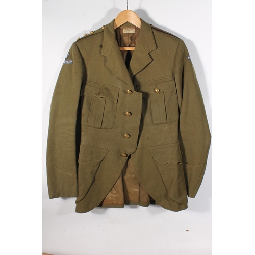 1841 - British Army uniform, five khaki green jackets to include:

Jacket with William Anderson and Son Ltd... 