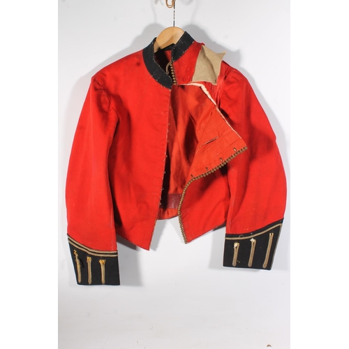 1848 - British Army uniform, two scarlet red jackets to include:

Jacket with Firmin and Sons buttons and b... 