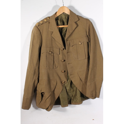 1853 - British Army uniform, eight jackets to include:

Black cloth jacket with KOSB staybrite style button... 