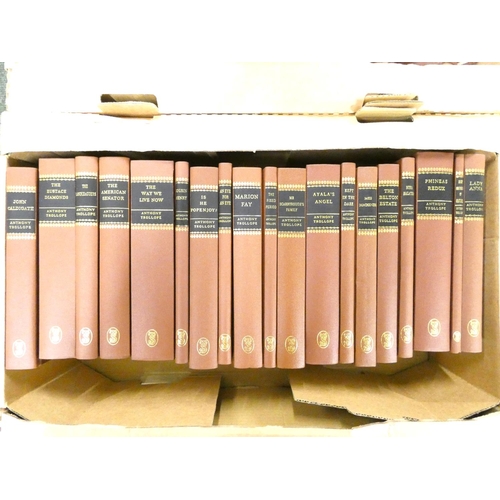 220 - TROLLOPE SOCIETY.  The Works of Anthony Trollope. 48 vols. in uniform brown cloth.... 