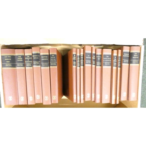 220 - TROLLOPE SOCIETY.  The Works of Anthony Trollope. 48 vols. in uniform brown cloth.... 