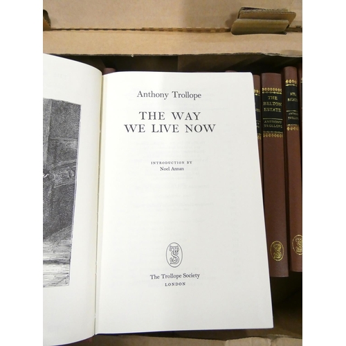 220 - TROLLOPE SOCIETY.  The Works of Anthony Trollope. 48 vols. in uniform brown cloth.... 