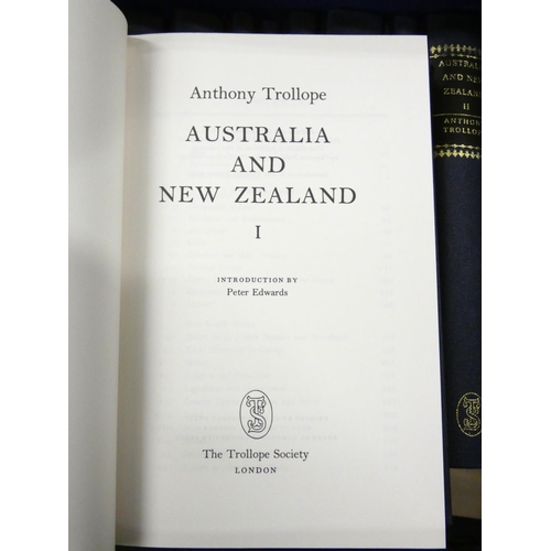 221 - TROLLOPE SOCIETY.  Travels & biography works by Anthony Trollope. 12 vols. in uniform ... 