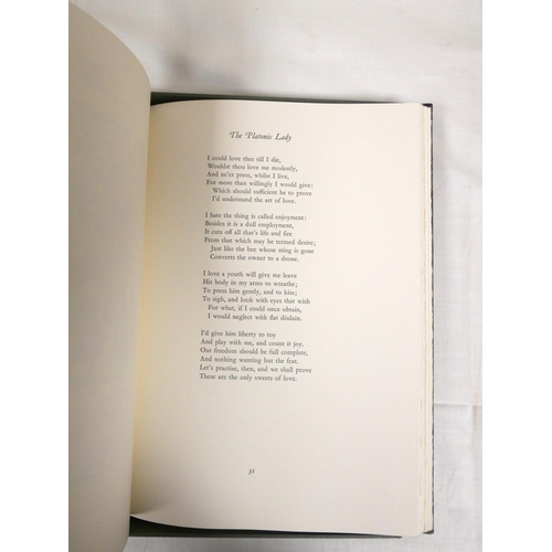 233 - FOLIO SOCIETY.  Perfect & Imperfect Enjoyments, Poems by John Wilmot, Earl of Rochester. Lt... 