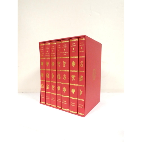 234 - FOLIO SOCIETY.  Jane Austen. Works. 7 vols. in red cloth & slip case.