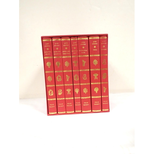 234 - FOLIO SOCIETY.  Jane Austen. Works. 7 vols. in red cloth & slip case.