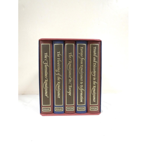 238 - FOLIO SOCIETY.  The Story of the Renaissance. 5 vols. in slip case.